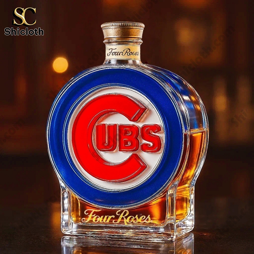 Chicago Cubs Crown Royal Whiskey Bottle 4 Chicago Cubs Crown Royal Whiskey Bottle - Image 4