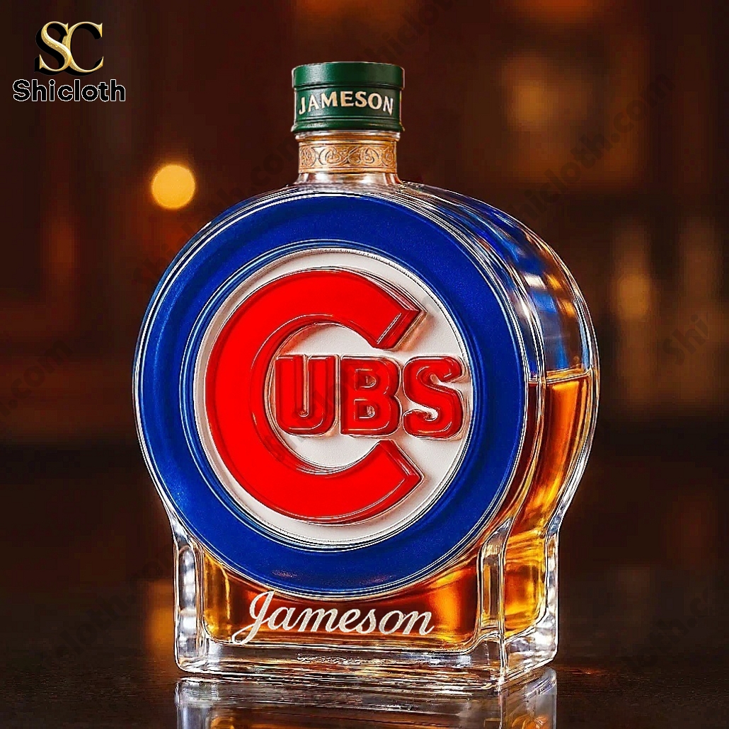 Chicago Cubs Crown Royal Whiskey Bottle 6 Chicago Cubs Crown Royal Whiskey Bottle - Image 6