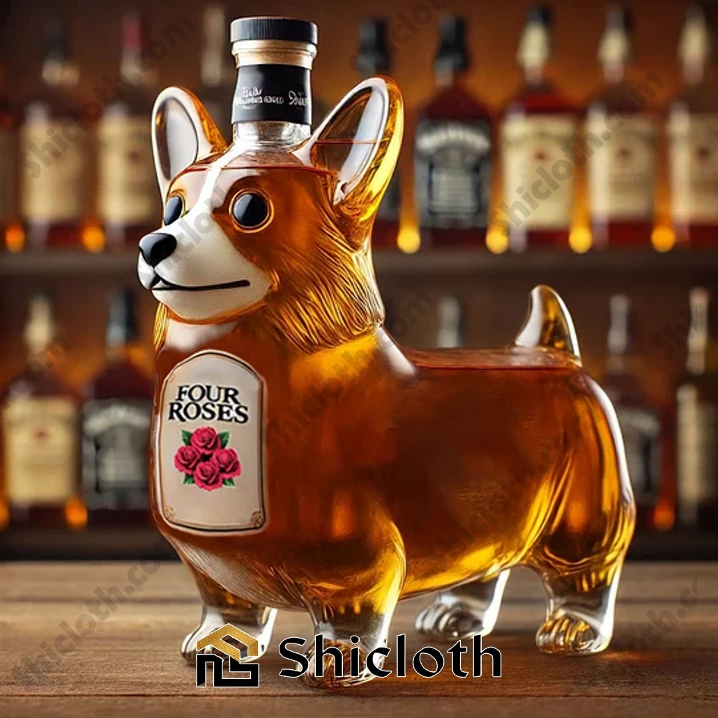 Cute Corgi Whiskey Bottle 4 Cute Corgi Whiskey Bottle - Image 4