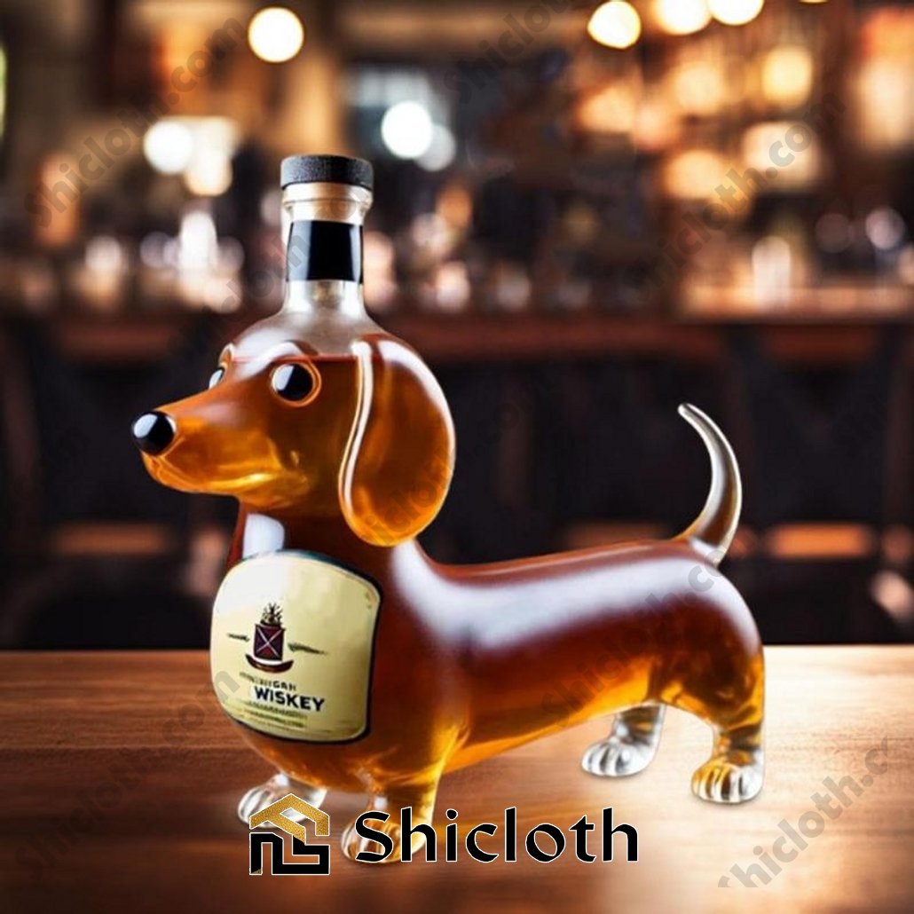 Dachshund Dog Crown Royal Liquor Bottle Decanter 3 Dachshund Dog Crown Royal Liquor Bottle Decanter - Image 3