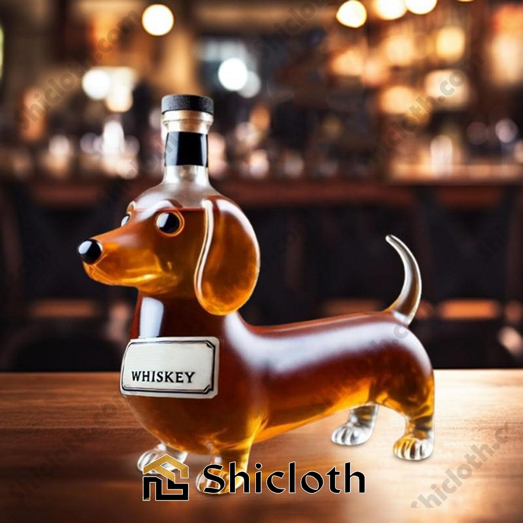 Dachshund Dog Crown Royal Liquor Bottle Decanter 4 Dachshund Dog Crown Royal Liquor Bottle Decanter - Image 4
