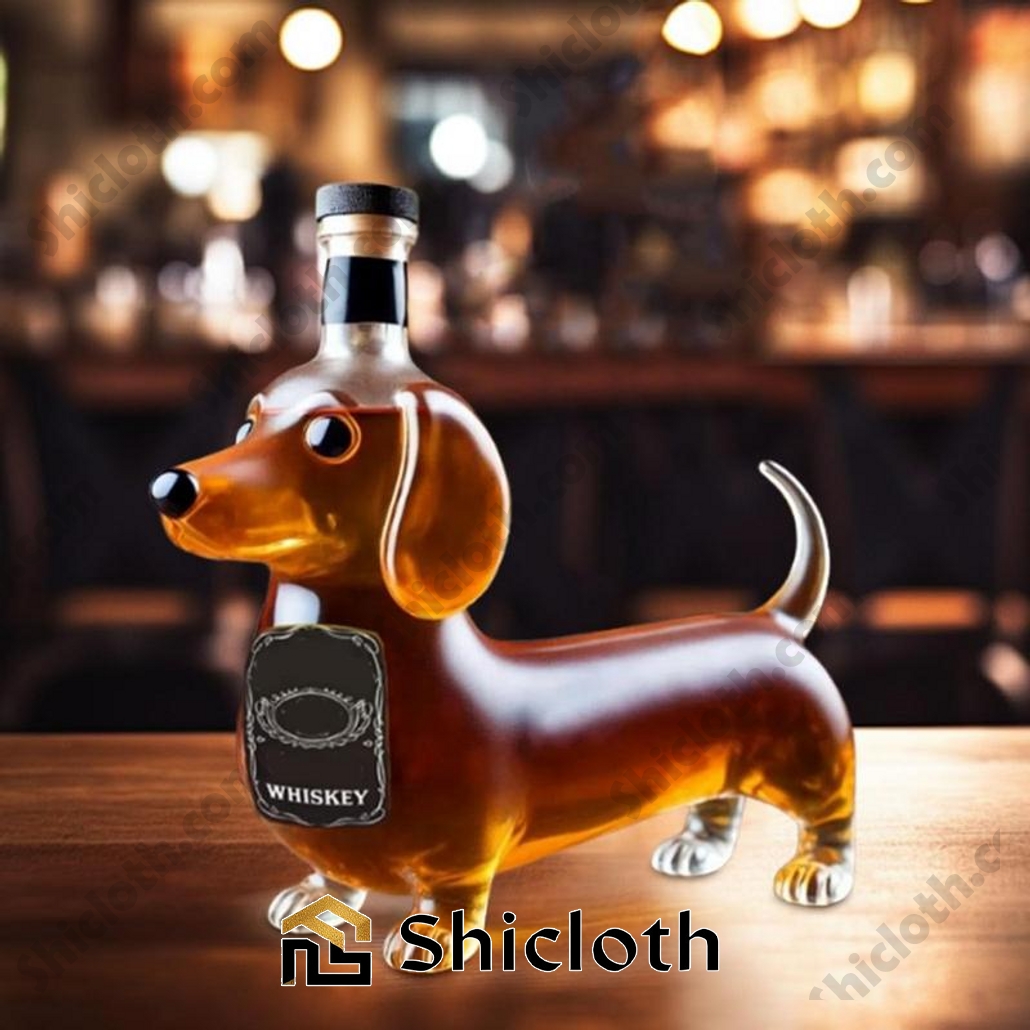 Dachshund Dog Crown Royal Liquor Bottle Decanter 5 Dachshund Dog Crown Royal Liquor Bottle Decanter - Image 5