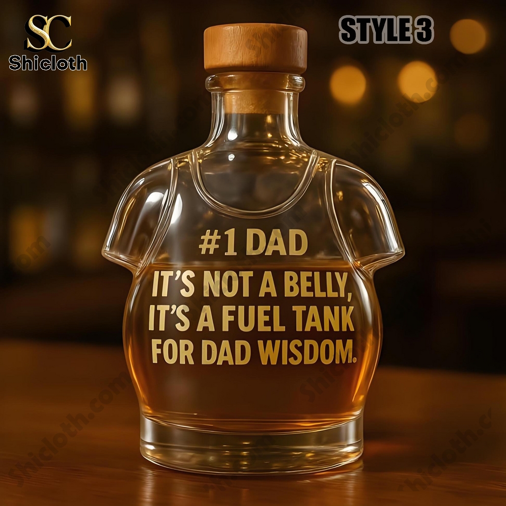 Dad It's Not A Belly Whiskey Bottle 3 Dad It's Not A Belly Whiskey Bottle - Image 3