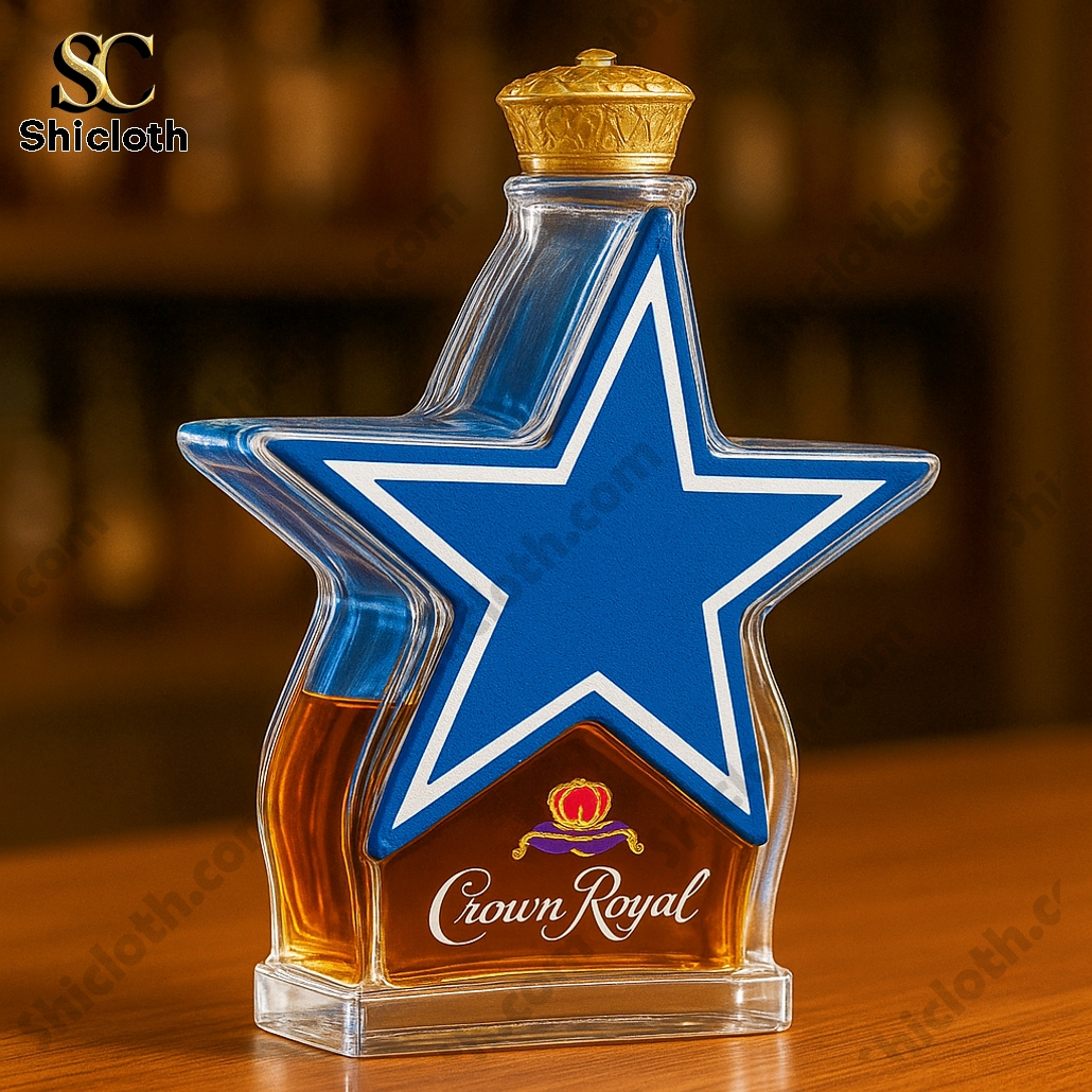Dallas Cowboys Crown Royal Whiskey Bottle
