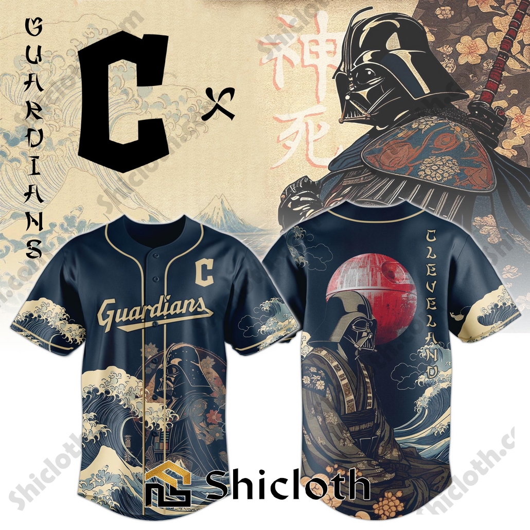 Darth Vader Japan MLB Cleveland Guardians Baseball Jersey and Hoodie