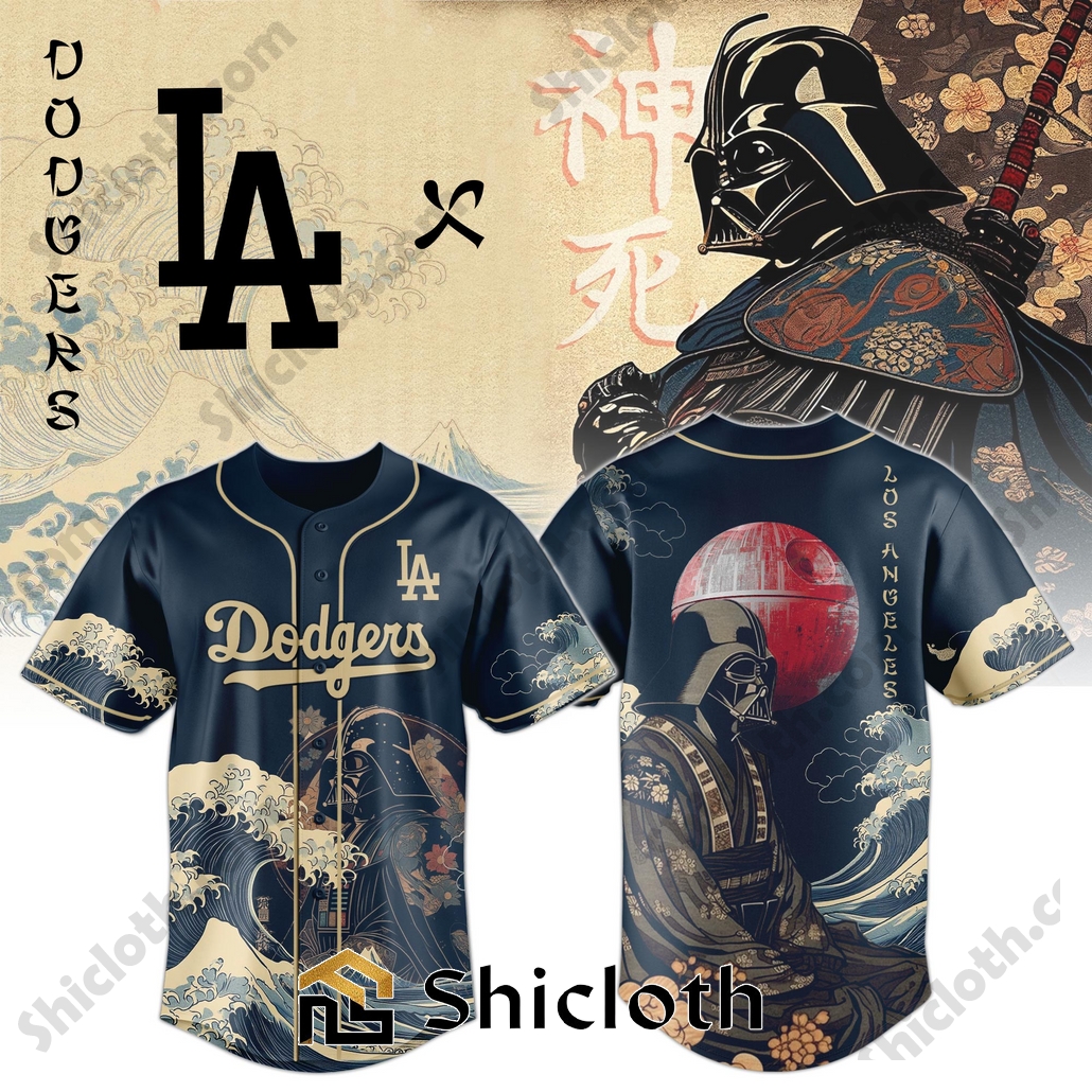 Darth Vader Japan MLB Los Angeles Dodgers Baseball Jersey and Hoodie