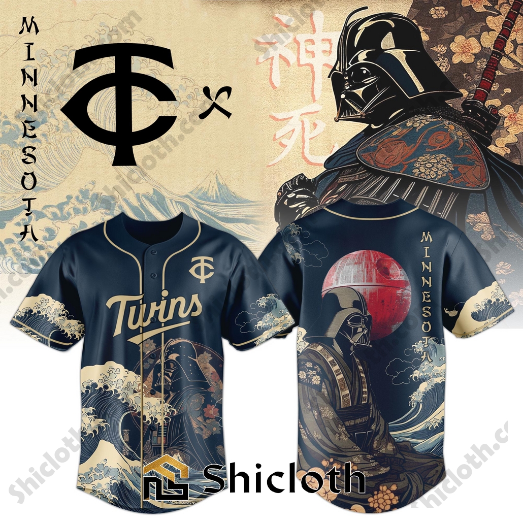 Darth Vader Japan MLB Minnesota Twins Baseball Jersey and Hoodie