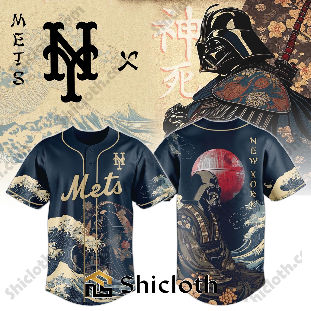 Darth Vader Japan MLB New York Mets Baseball Jersey and Hoodie