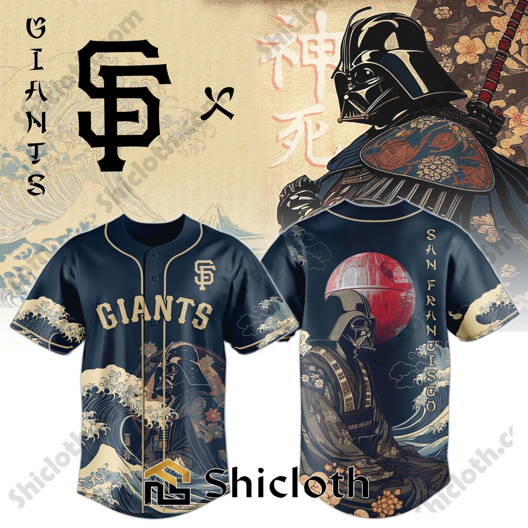 Darth Vader Japan MLB San Francisco Giants Baseball Jersey and Hoodie