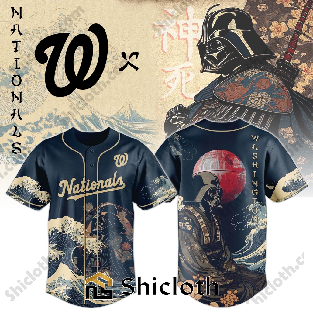 Darth Vader Japan MLB Washington Nationals Baseball Jersey and Hoodie