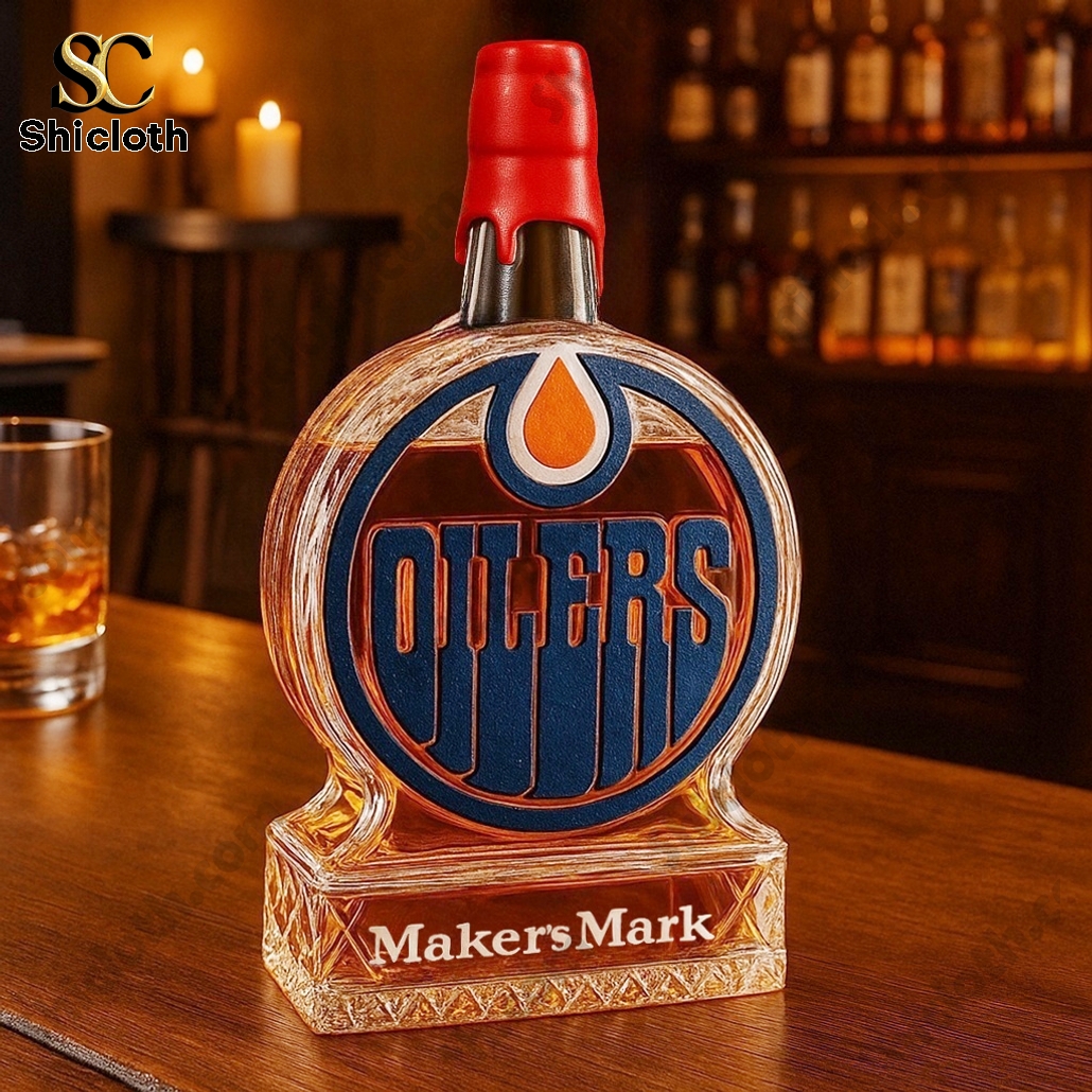 Edmonton Oilers Crown Royal Whiskey Bottle 5 Edmonton Oilers Crown Royal Whiskey Bottle - Image 5