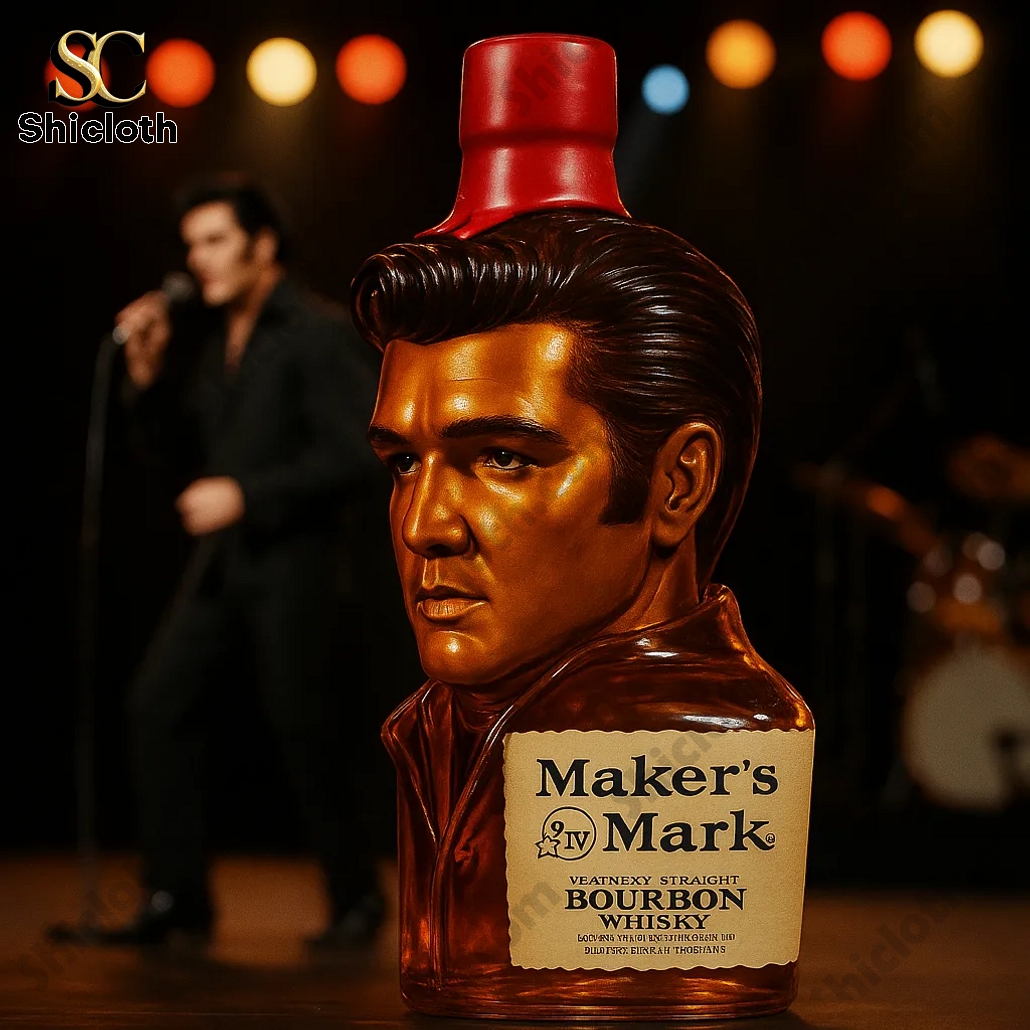 Elvis King Of Rock and Roll Crown Royal Whiskey Bottle 3 Elvis King Of Rock and Roll Crown Royal Whiskey Bottle - Image 3