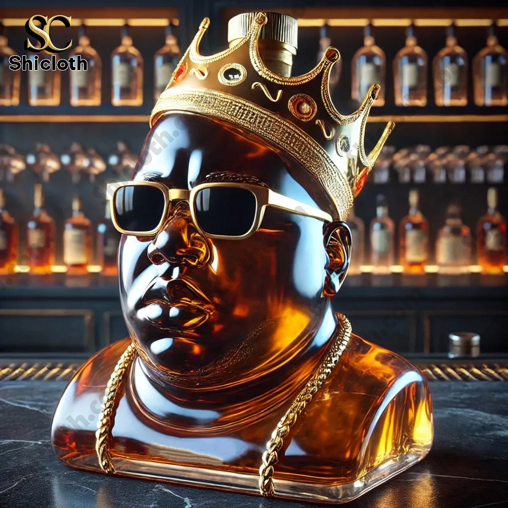 Famous Rapper The Notorious B.I.G. Whiskey Bottle