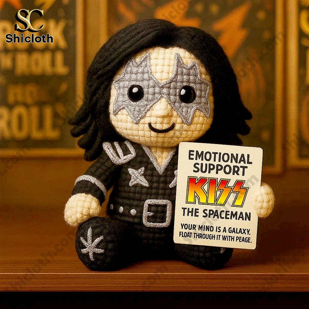 Frehley Kiss 50th Emotional Support Crochet Doll