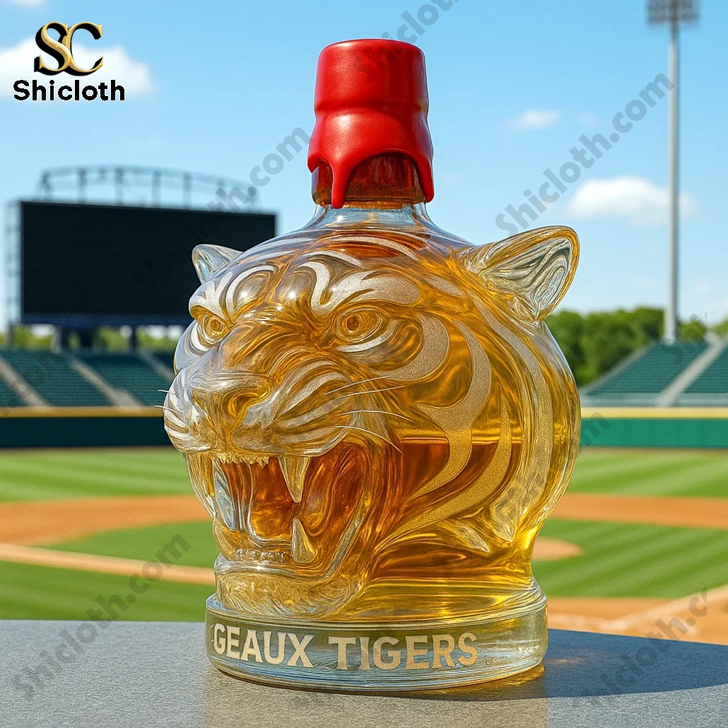 Geaux Tigers Crown Royal Whiskey Bottle 4 Geaux Tigers Crown Royal Whiskey Bottle - Image 4