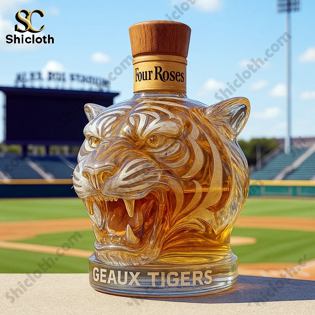 Geaux Tigers Crown Royal Whiskey Bottle 5 Geaux Tigers Crown Royal Whiskey Bottle - Image 5