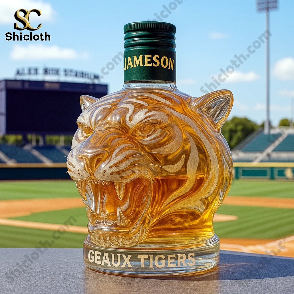 Geaux Tigers Crown Royal Whiskey Bottle 6 Geaux Tigers Crown Royal Whiskey Bottle - Image 6