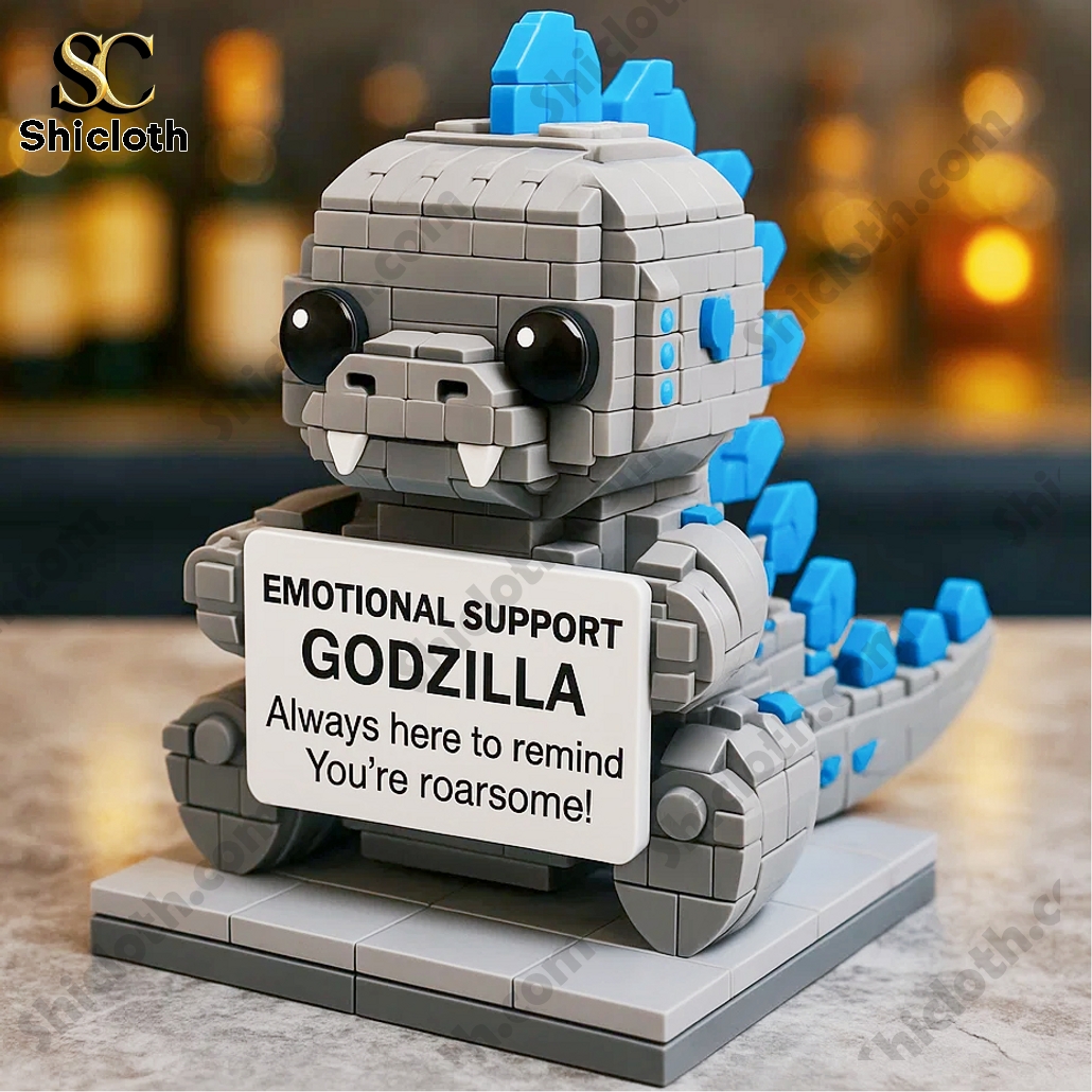 Godzilla Emotional Support Building Blocks Set