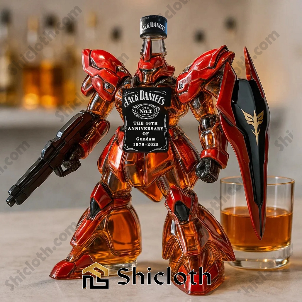 Gundam 46th Anniversary Liquor Decanter Bottle 3 Gundam 46th Anniversary Liquor Decanter Bottle - Image 3