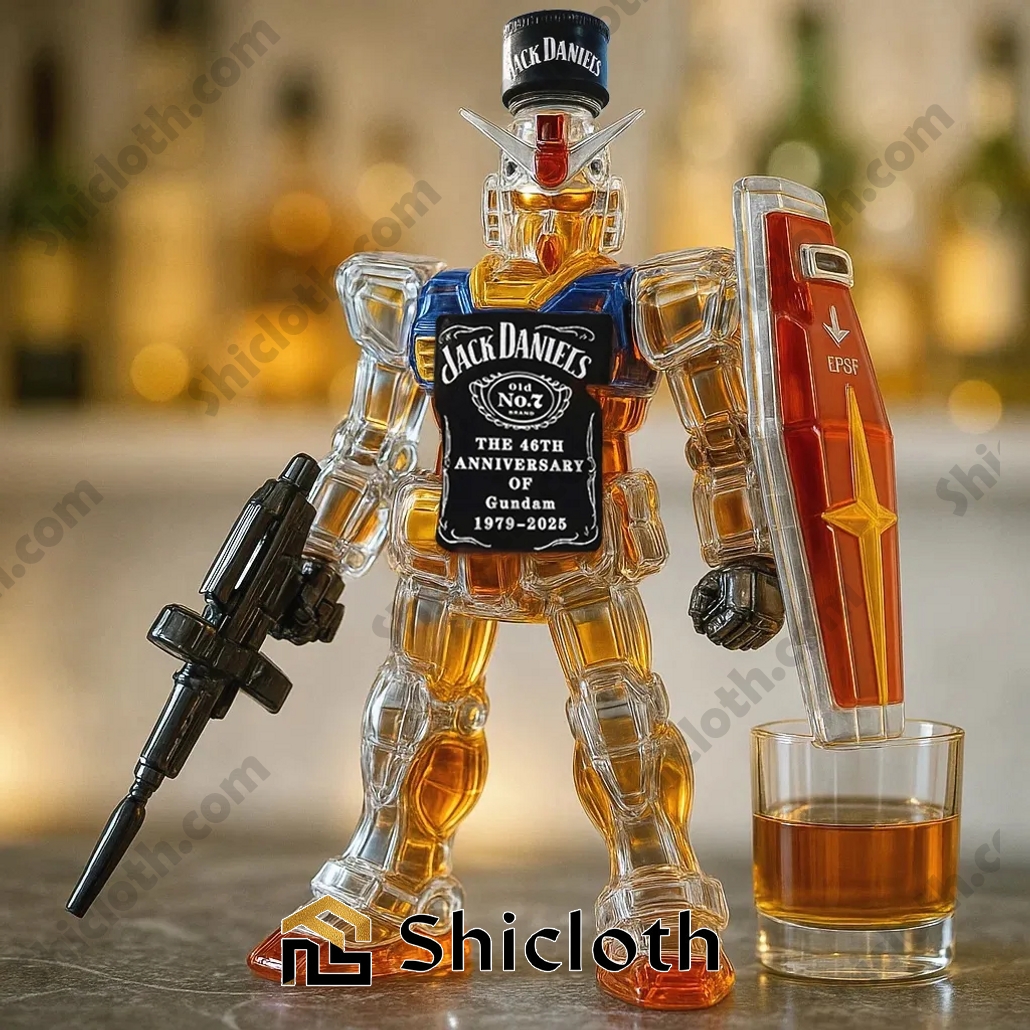 Gundam 46th Anniversary Liquor Decanter Bottle 4 Gundam 46th Anniversary Liquor Decanter Bottle - Image 4