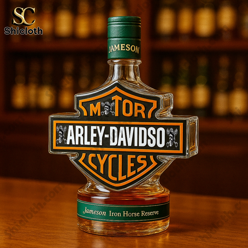 Harley Davidson Logo Whiskey Bottle 3 Harley Davidson Logo Whiskey Bottle - Image 3