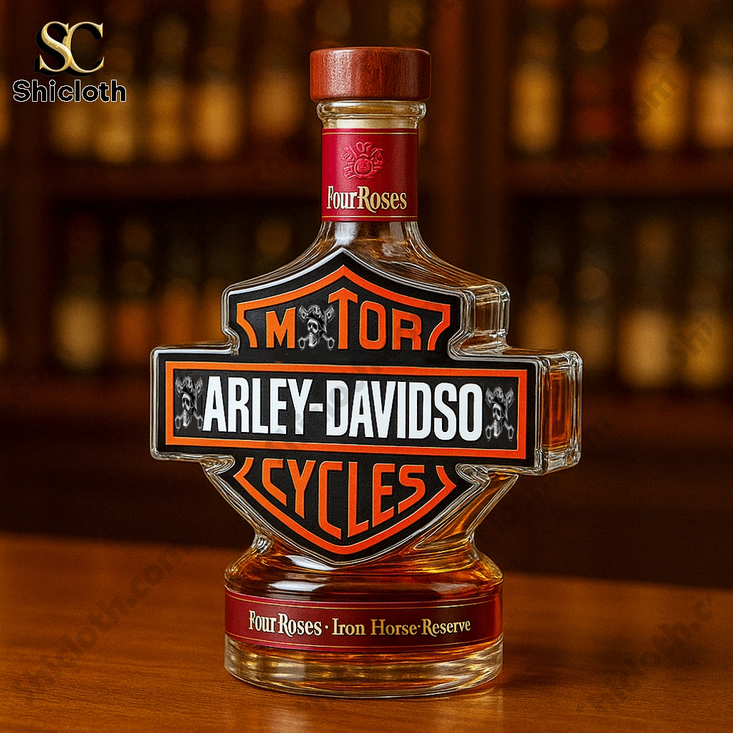 Harley Davidson Logo Whiskey Bottle 6 Harley Davidson Logo Whiskey Bottle - Image 6