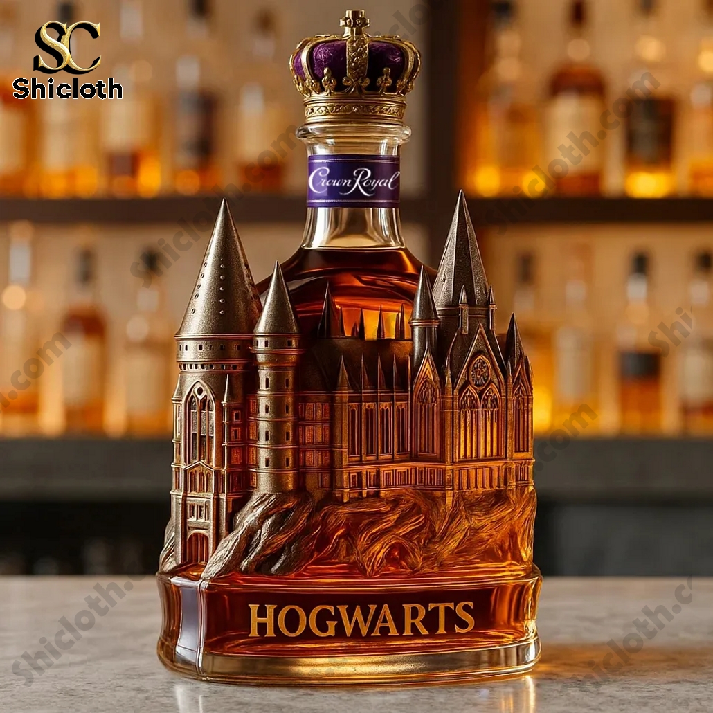 Harry Potter Hogwarts Castle Whiskey Bottle