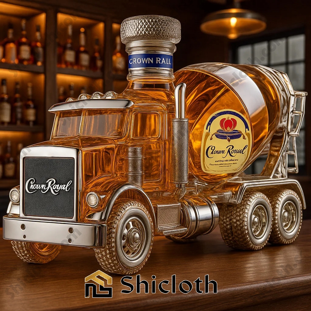 Industrial Cement Mixer Liquor Bottle Whiskey Bottle