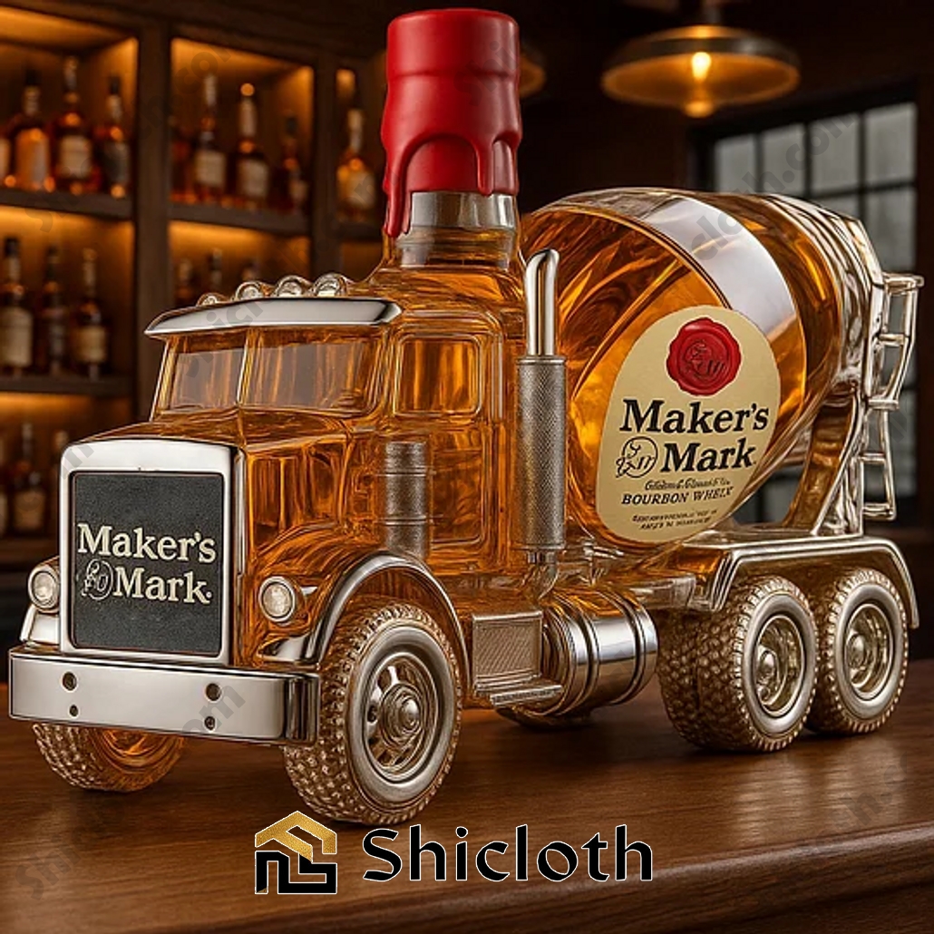 Industrial Cement Mixer Liquor Bottle Whiskey Bottle 3 Industrial Cement Mixer Liquor Bottle Whiskey Bottle - Image 3