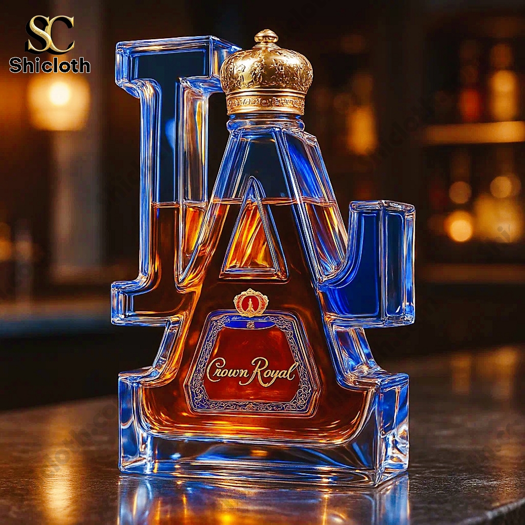 Los Angeles Dodgers Crown Royal Whiskey Bottle