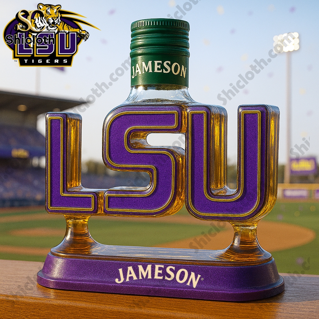 LSU Tigers Crown Royal Whiskey Bottle 3 LSU Tigers Crown Royal Whiskey Bottle - Image 3