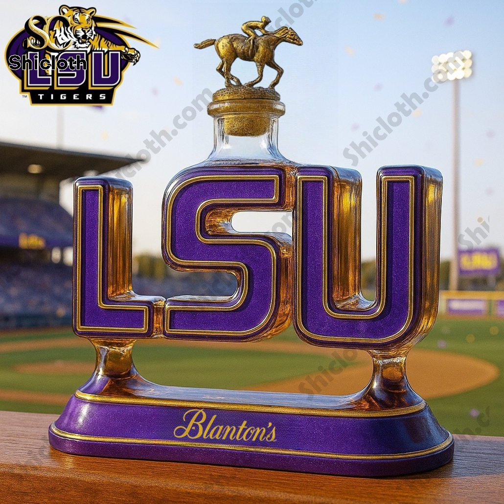 LSU Tigers Crown Royal Whiskey Bottle 5 LSU Tigers Crown Royal Whiskey Bottle - Image 5