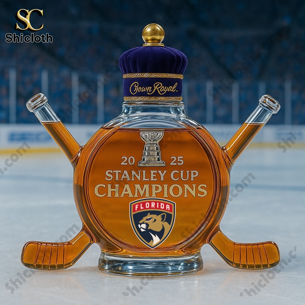 NEW Florida Panthers Champions 2025 Whiskey Bottle