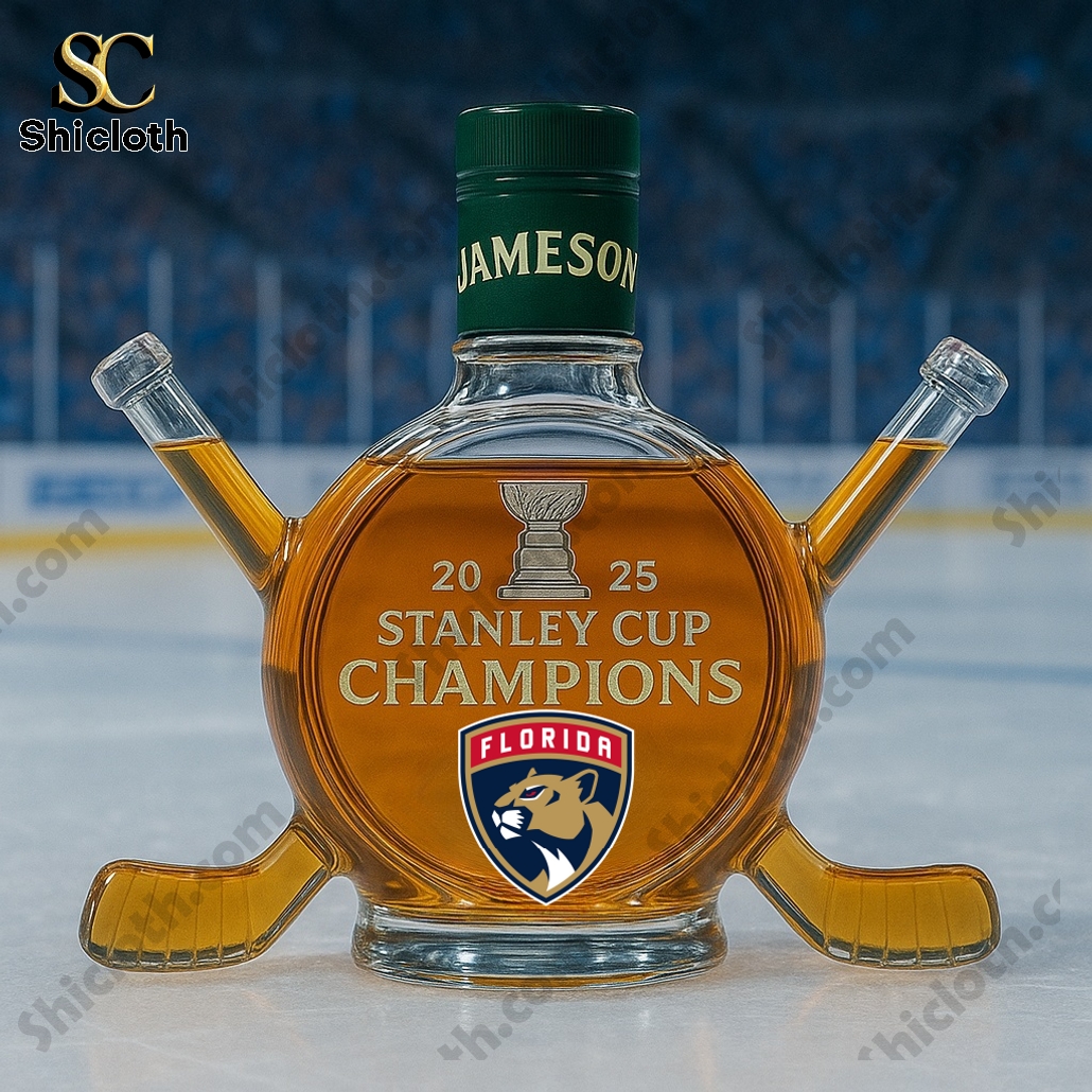 NEW Florida Panthers Champions 2025 Whiskey Bottle 3 NEW Florida Panthers Champions 2025 Whiskey Bottle - Image 3