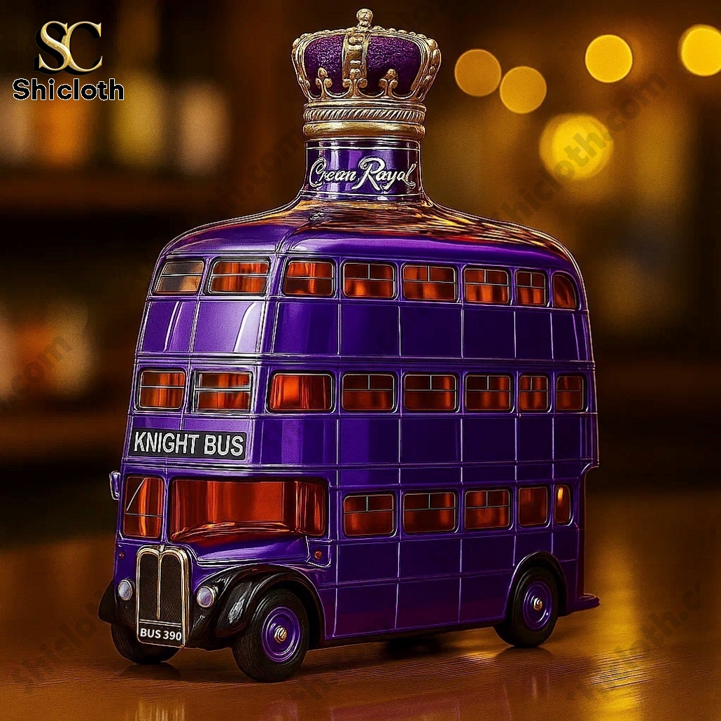 NEW Knight Bus Whiskey Bottle