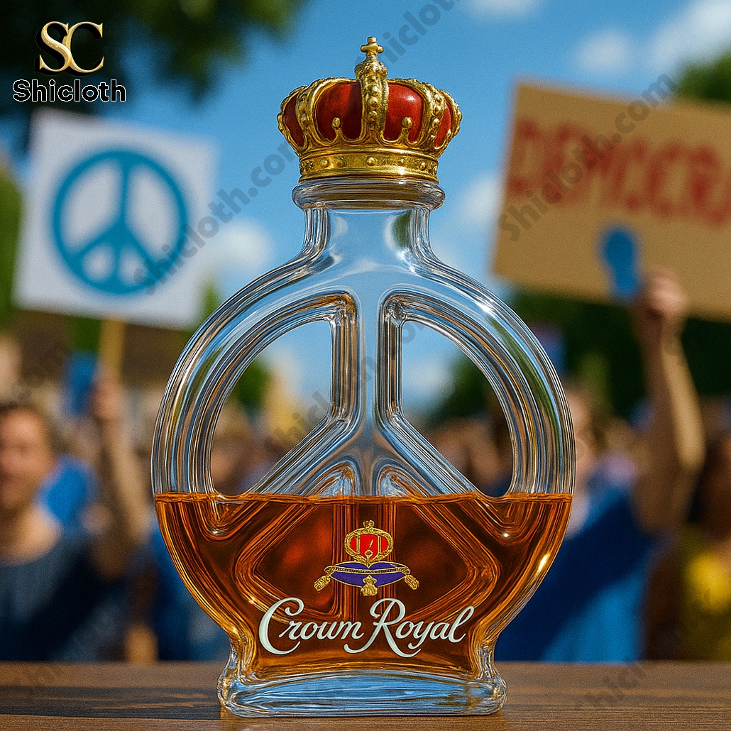 NEW Peace & Love Whiskey Bottle