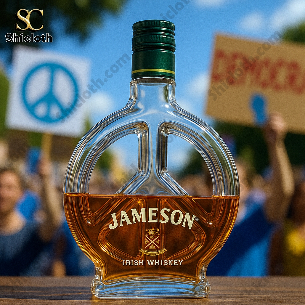 NEW Peace & Love Whiskey Bottle 3 NEW Peace & Love Whiskey Bottle - Image 3