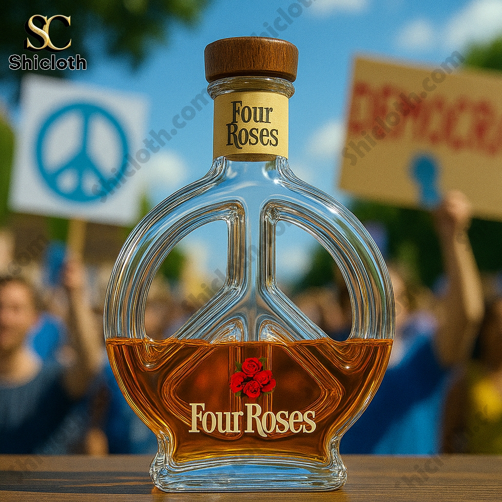 NEW Peace & Love Whiskey Bottle 5 NEW Peace & Love Whiskey Bottle - Image 5