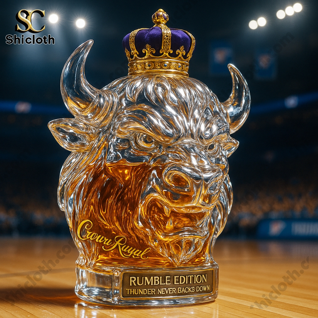 NEW Rumble the Bison Whiskey Bottle