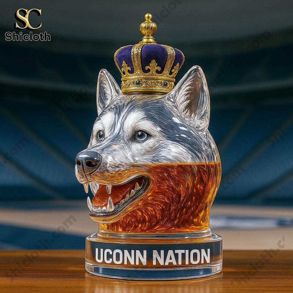 NEW UConn Huskies Whiskey Bottle