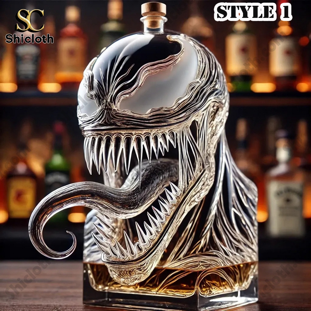 NEW Venom Marvel Whiskey Bottle