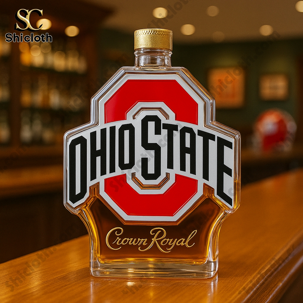 Ohio State University Crown Royal Whiskey Bottle