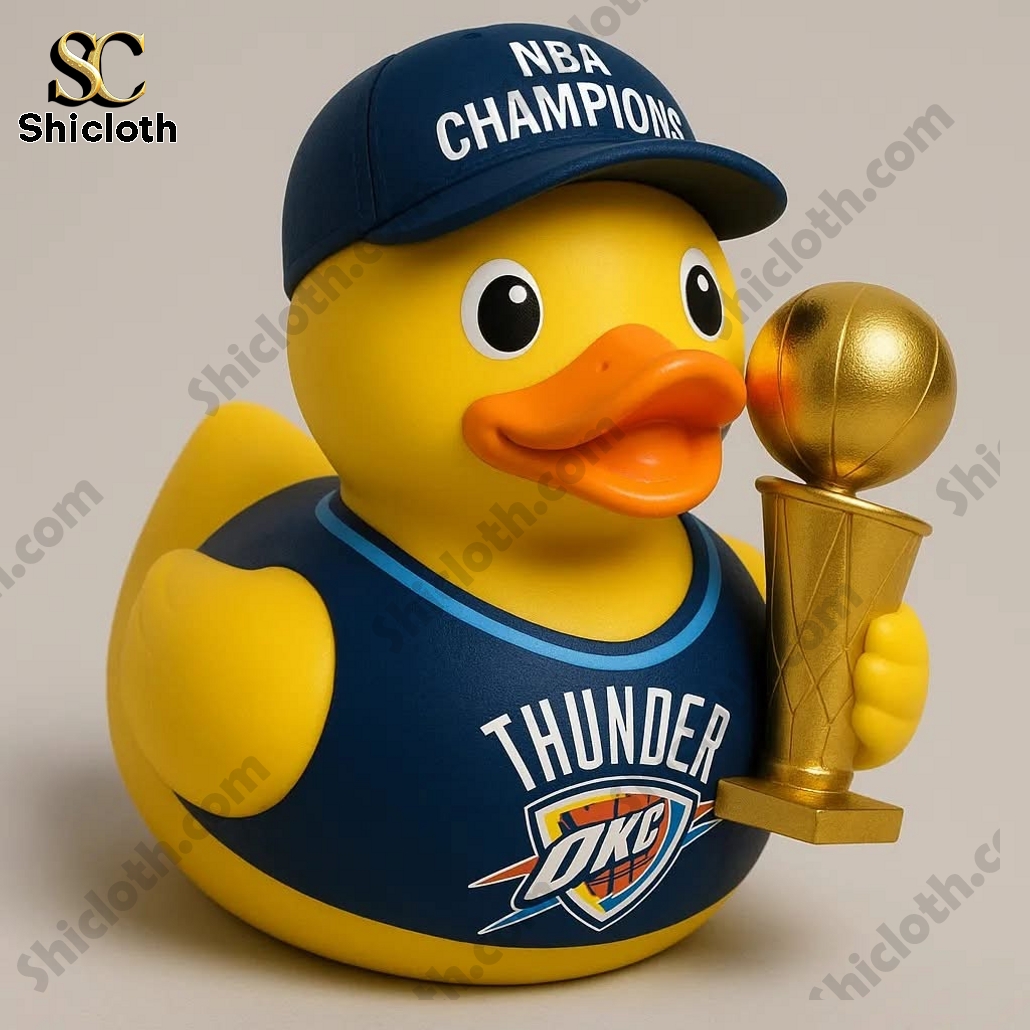 Oklahoma City Thunder 2025 NBA Champions DUCK Ornament