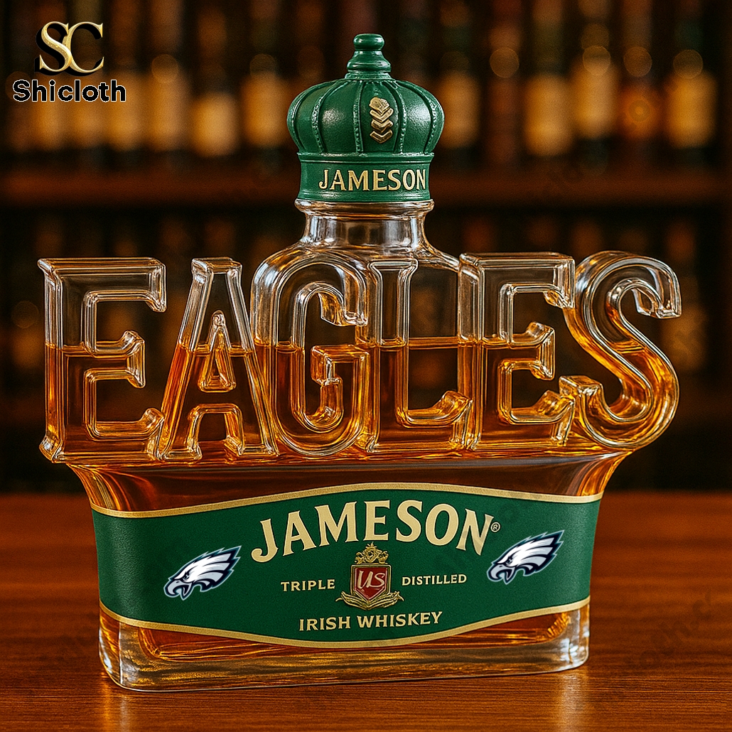 Philadelphia Eagles NFL Crown Royal Whiskey Bottle 4 Philadelphia Eagles NFL Crown Royal Whiskey Bottle - Image 4