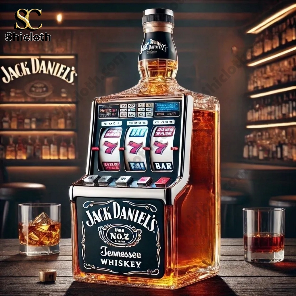 Slot Machine Crown Royal Whiskey Bottle
