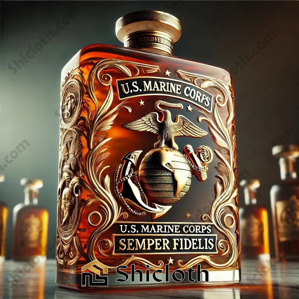 US Military Veteran Whiskey Bottle