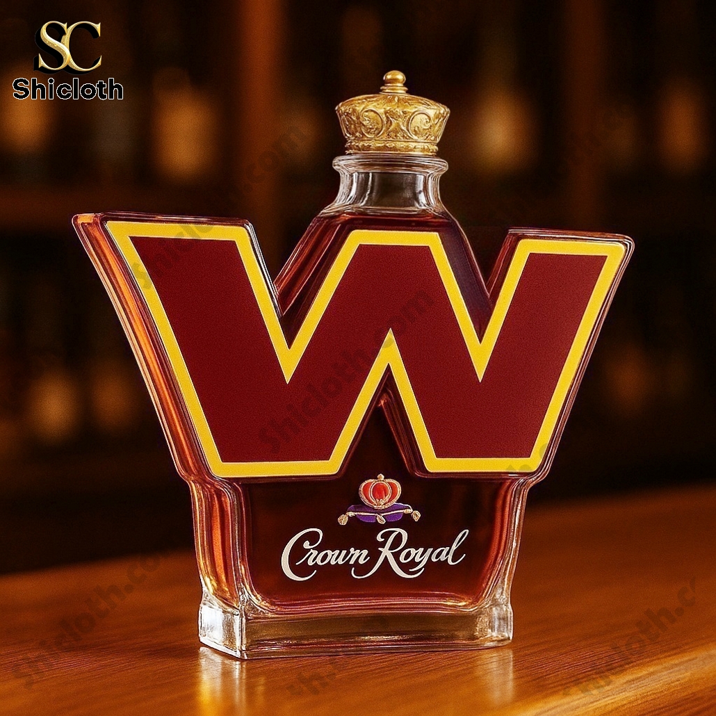 Washington Commanders Crown Royal Whiskey Bottle