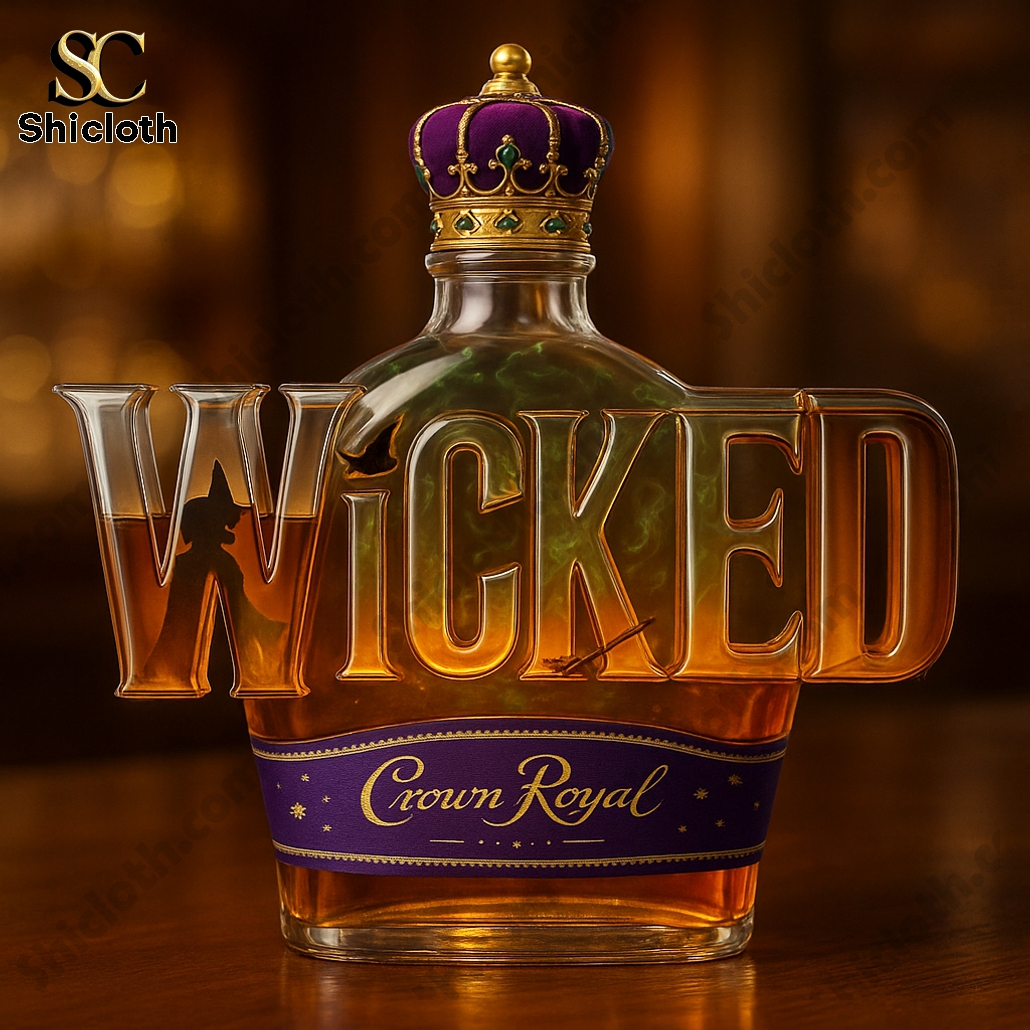Wicked Crown Royal Whiskey Bottle
