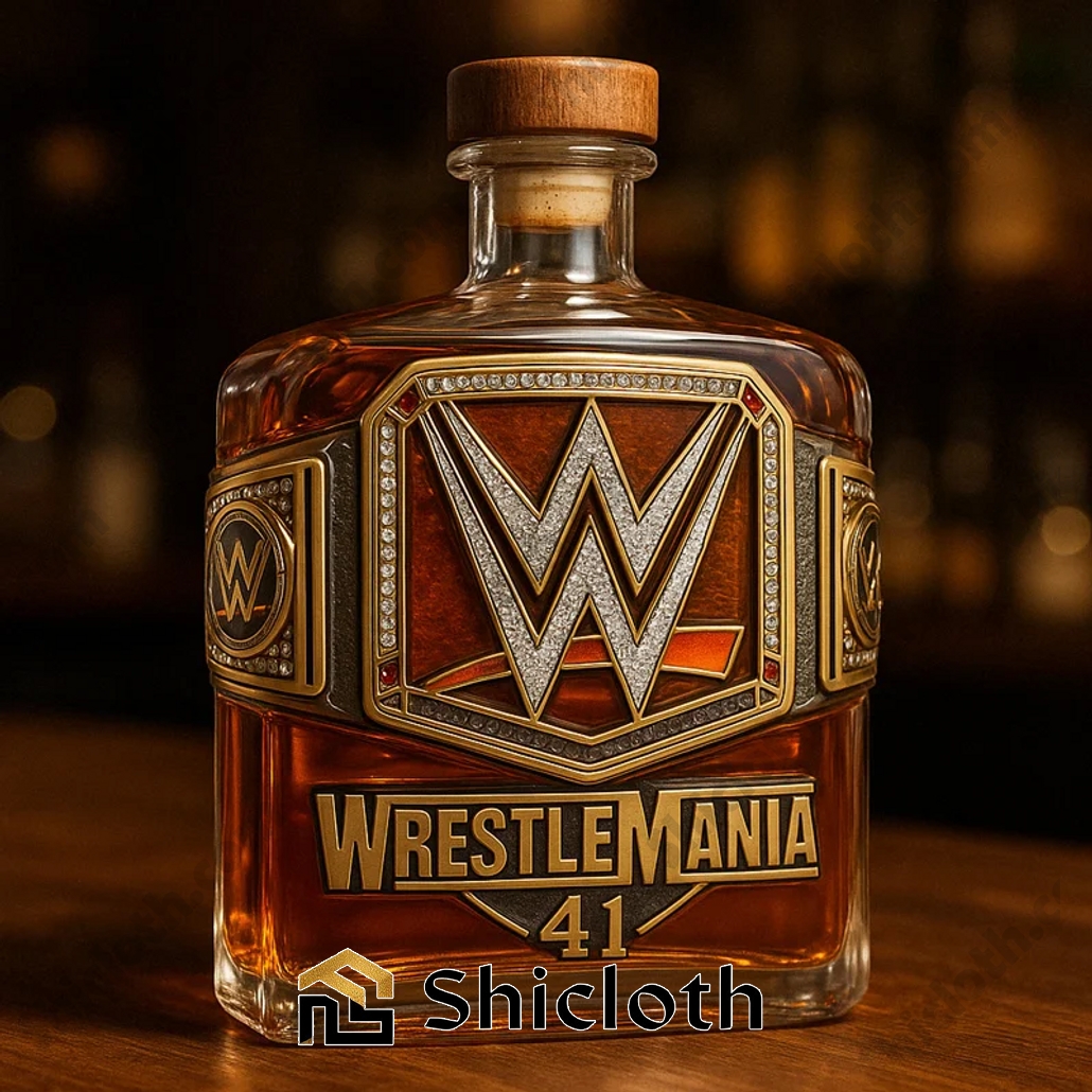 WWE WrestleMania 41 Whiskey Bottle