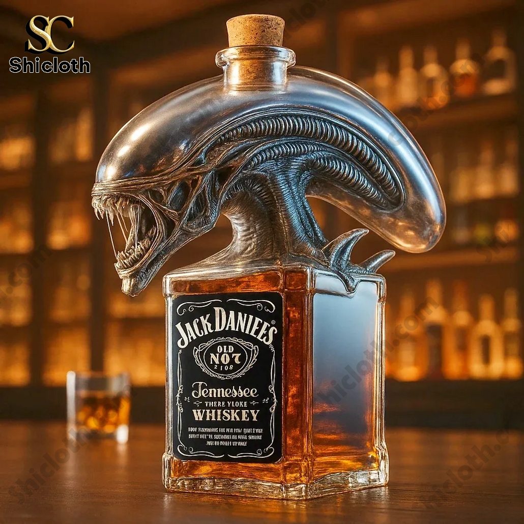 Xenomorph Crown Royal Whiskey Bottle